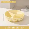 Prato de cozimento a vapor de cerâmica de alto valor estilo japonês com três compartimentos, novo prato dividido doméstico, prato de salada, prato para perda de peso, louça de cerâmica