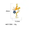 Pingente Transfronteiriço Estilo Europeu e Americano Flor Gota d'Água Acessórios para Joias DIY Exquisite Simples Design Acessórios para Mulheres Vendas Diretas da Fábrica
