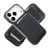 Funda de Teléfono de Negocios Adecuada para Iphone17Pro Max Apple 17 Tarjeta Fibra de Carbono Carga Inalámbrica Funda de Teléfono