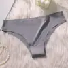 Comércio Exterior Europeu e Americano Tanga Calcinha de Seda Gelada Feminina Listrada de Cintura Baixa T-Back Sexy Puro Desejo Calcinhas Eróticas