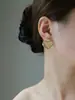Brincos de Prata 925 com Agulha, Estilo Igual de Blogueira, Design de Nicho de Luxo Leve, Sensação de Alta Qualidade, Brincos Versáteis Simples e Modernos para Mulheres