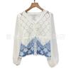 Top Corto Tie-Dye 2026 Hecho a Mano Tie-Dye Nuevo Estilo Crochet Calado Tejido Prendas de Abrigo Viaje Ropa Étnica Venta al por Mayor