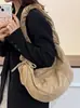 Yuezhi 2026 Verano Nuevo Bolso de Hombro Plegado de Gran Capacidad Tipo Bollo Casual Simple de Alta Gama Versátil Bolso Cruzado