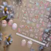 Adesivos Finos e Flexíveis para Unhas, Adesivos Florais para Unhas Estilo Passeio de Primavera, Fabricante de Adesivos de Decoração de Orquídeas, Unhas Postiças