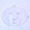 Molde para Mascarilla Casera de Algas PVC Bandeja de Ampolla Forma de Rostro Mascarilla Suave Herramienta de Belleza para Maquillaje Reutilizable