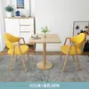 Juego de Mesa y Sillas Negociable para Recepción, Mesa y Sillas Modernas de Ocio para Balcón, Mesa Redonda Pequeña, Mesa de Comedor para Cafetería y Tienda de Té con Leche al por Mayor