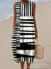 Estilo Nuevo de Primavera y Verano Europeo y Americano Sin Mangas Casual Estampado Elegante Vestido Largo Ajustado Fresco Vestido Casual E788