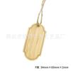 Etiqueta Cuadrada Pequeña de Bambú en Blanco Etiqueta Decorativa Cesta de Flores Caja de Regalo Ropa Joyería Etiqueta Grabado Láser