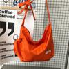 Bolso Cruzado para Hombre de Gran Capacidad Estilo Japonés Ocio Moderno Marca Bolso de Hombro para Mujer Estilo Hong Kong Nailon Estudiante Universitario Pareja Bolso Mensajero
