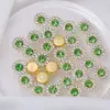 En Stock Mayorista Pedrería Flor de Ciruelo, Pedrería Redonda Girasol, Centros de Mesa de Pedrería de Doble Capa, Materiales y Accesorios para Manualidades Flor de Lazo