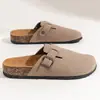 Zapatos Birkenneth Suela Suave Populares en Internet Antideslizantes Otoño e Invierno Hogar 2024 Nuevos Zapatos Maomao para Abrigo de Invierno