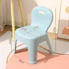 Taburete con Respaldo para Niños Silla de Jardín de Infancia Silla de Escritorio de Plástico Regalo para el Hogar Silla Infantil Taburete Engrosado para Niños Pequeños
