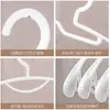 Perchas gruesas antideslizantes de hombros anchos, protectores de cuello sin costuras, perchas de plástico para uso doméstico, tendedero multifuncional para ropa interior