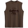 Camiseta sin mangas 100% algodón Chaleco para hombre 2026 Nuevo Verano Deportes Fitness Moda Estampado de Letras Camiseta sin mangas Sudadera