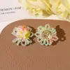 Aretes, pasadores, broches, accesorios de flor para zapatos de chica viajera, con cuentas de colores dopamina frescos de verano, racimo de flores