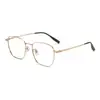 Moda 52 Gafas Armazones de Gafas de Titanio Puro para Mujeres, Cuadrados Redondos Grandes de Moda Ultraligeros 7 Adelgazantes 98 Gafas de Prescripción Retro para Rostros de Hombres 10