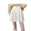 Shorts de pana para mujer, de cintura alta, corte A, otoño e invierno, para salir en invierno, pantalones base bootcut, pantalones para mujer petite