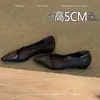 Sapatos Femininos de Couro de Cordeiro Estilo Retrô Francês com Salto Plataforma Interno para Aumentar a Altura, Baixo Corte, Slip-on, Temperamento Requintado, para o Trabalho, Sapatos Mary Jane