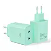 Nuevo modelo transfronterizo adecuado para iPhone 16, cargador GaN de 45W, cargador de estándar europeo, carga rápida dual-C, venta al por mayor de fábrica