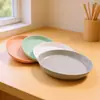 Plato con Forma de Hueso de Paja de Trigo, Plato Pequeño de Plástico para Uso Doméstico, Plato para Bocadillos y Pepinillos, Plato para Postres y Pasteles, Vajilla