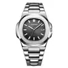 Bangwei/Reloj de Cuarzo Reloj para Hombre Correa de Acero Moda Tendencia Nicho Luminoso Impermeable Reloj de Pulsera de Alto Valor Modelo para Hombre