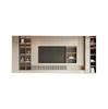 Mueble de TV de Aleación de Aluminio Personalizado para Toda la Casa Estilo Nuevo Chino Integrado Sala de Estar Pared Completa Pared de Fondo para TV Almacenamiento Almacenamiento