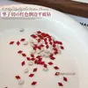 Mini Diamantes de Imitación Rojos K9 para Uñas con Bordes Biselados, Diamantes Irregulares Rojos de Fondo Plano para Uñas de Año Nuevo, Paquete Mixto