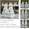 Um Par de Leões de Pedra, Esculturas de Pedra Finamente Esculpidas para Decoração de Pátio Pequeno, Ornamentos Guardiões de Entrada de Casa, Leões de Pedra para Uso Doméstico