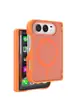 Capa de celular magnética de cor sólida macaron, adequada para iPhone Duo, capa protetora dobrável Apple 18 DUO, à prova de quedas e com casca rígida