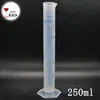 Cilindro graduado de plástico de 250ml medição de açúcar para vinho caseiro medição de álcool ferramentas de equipamento para fabricação de vinho podem ser atacado
