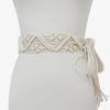 Sello de Cintura Decorativo Tejido con Cuerda de Cera Hecho a Mano para Mujer Cinturón de Estilo Étnico Correa Casual Correa de Cintura Anudada Correa para Pantalón En Stock