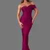 Otoño 2026 Nuevo Estilo Transfronterizo Moda Femenina Europea y Americana Sexy Sin Tirantes Color Sólido Patchwork Vestido Bodycon