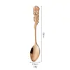 Cuchara y tenedor de acero inoxidable con forma de rosa, ideal como regalo creativo transfronterizo, cuchara de café, tenedor de postre, caja de regalo, regalo de boda, tenedor y cuchara