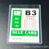 Portatarjetas de PVC Personalizado Transparente Permiso de Trabajo Tarjeta de Identificación de Estudiante Tarjeta de Exposición Fabricante Personalizado Funda Transparente de Plástico Duro Al por Mayor