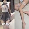 Estilo Sexy Preppy Saia Curta Reveladora Campus Pura Luxúria Uniforme Quente Terno Puro Jovem Jk Marinheiro Terno Feminino Divertido