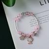 Nuevo Pulsera de Jirafa de Cristal Explosivo para Mujer Estudiante Color Caramelo Joyería de Cristal Linda Pulsera de Cuentas Agrietadas Mayoreo