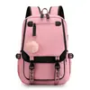 Mochila versátil e moderna estilo coreano para escola e trabalho, leve, durável, para uso externo, com cores contrastantes para meninas