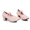 Sapatos de Dança Adulto para Mulheres, Sapatos de Dança para Exterior, Sem Cadarço de 5cm, Sapatos de Dança de Salto Alto de 2cm, Respirável, Leve, Salto Alto para Venda por Atacado para Dança de Salão