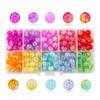 Productos nuevos transfronterizos recomendados juego de 15 rejillas de cuentas acrílicas agrietadas set de collar pulsera accesorios para joyería DIY con cuentas