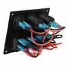 Cargador de Coche Piezas de Modificación de Coche Accesorios para Cargador de Coche Panel de Interruptor Combinado Cargador de Coche USB Doble de 3 Posiciones Cargador de Coche