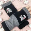 Guantes Personalizados para Otoño e Invierno, Guantes de Punto Cálidos y de Moda para Mujer, Moda Transfronteriza Guantes Bordados Patchwork Cálidos