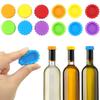 Tampas de Silicone de Grau Alimentício Mais Vendidas Transfronteiriças, Rolhas de Silicone para Garrafas de Vinho, Rolhas para Vinho Tinto, Seladores de Cerveja