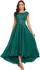 Amazon Vestido de Noche Comercio Exterior Europeo y Americano Nuevo Elegante Delgado Vestido Fiesta Fiesta Banquete Vestido Largo