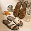 Chanclas de Verano Antideslizantes de Suela Gruesa y Suave, Sandalias de Playa de Moda para Mujer