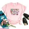 Camiseta Divertida para Mujer con Estampado de Letras de Enfermera Leopardo ECG Heal Lov