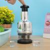 Prensa de ajo manual multifuncional de acero inoxidable 304 para el hogar, cortador de verduras de gran capacidad para triturar ajo.