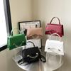 Bolso Caja Mujer 2025 Primavera Nuevo Moda Trendy Elegante Portátil Bolso Cuadrado Pequeño Cadena Portátil Hombro Cruzado