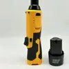 Llave de carraca a batería de litio de 12V hecha a medida, ángulo de 90 grados, para reparación automotriz, construcción de escenarios y aplicaciones de giro en ángulo recto
