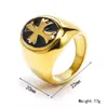 Joyería de moda transfronteriza europea y americana, tendencia en moda masculina, cruz de goteo de acero de titanio, oro de 18 quilates, joyería para hombres y mujeres, ventas directas de fábrica