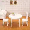 1:12 Juguetes de Comida Miniatura para Casa de Muñecas Modelo de Muebles Mini ob11 B Mesa y Sillas de Comedor Juego de Cinco Piezas